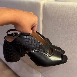 Dries Van Noten Open Toe Block Heel